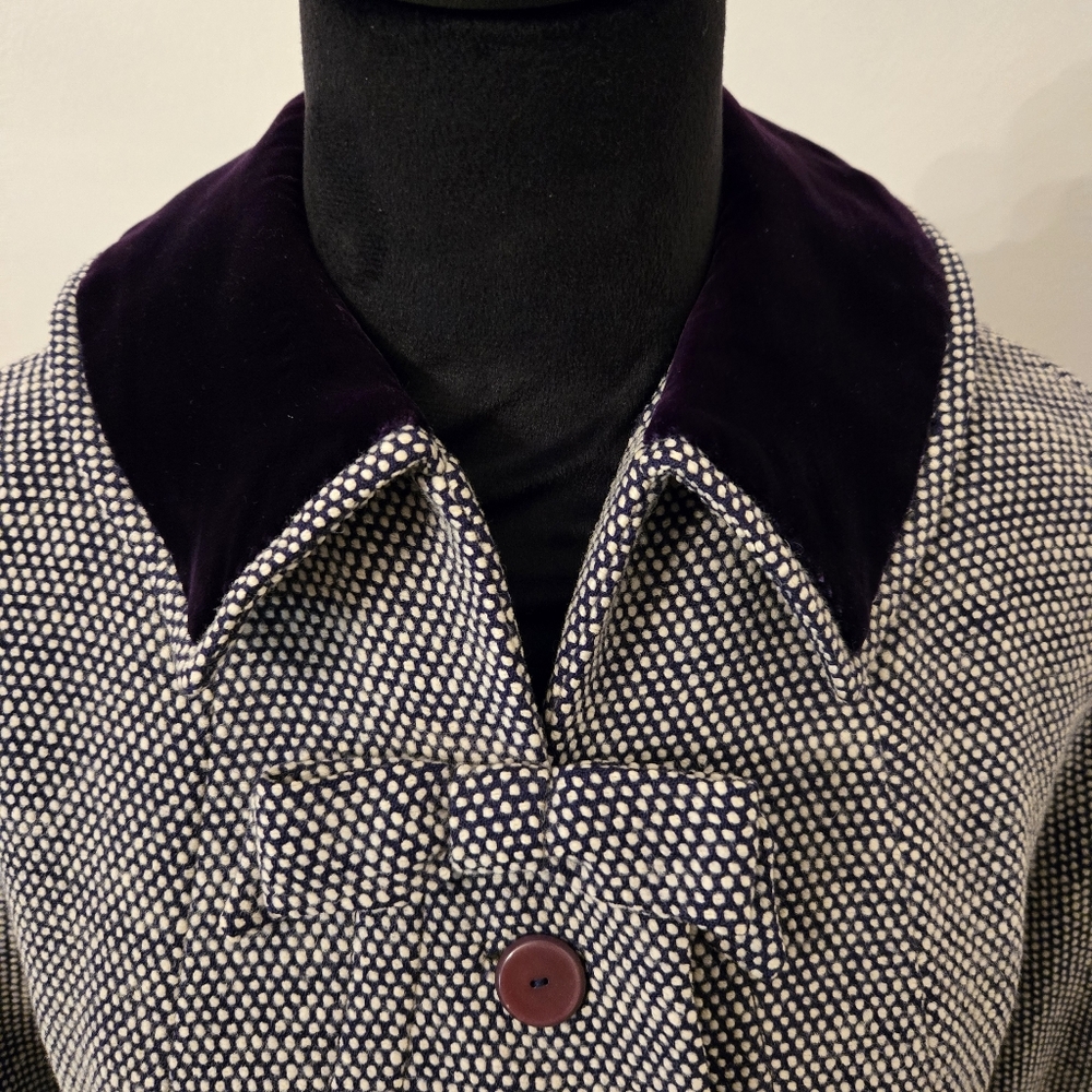 I. Magnin Seymour Fox Couture Vintage 1950s Wool Blend Coat Union Made - Picture 2 of 16